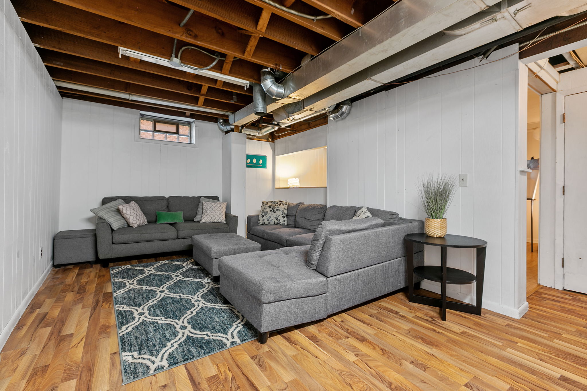 In the basement at 5549 27th Avenue S, an unfinished family room space could easily be finished to add 250 additional square feet.
