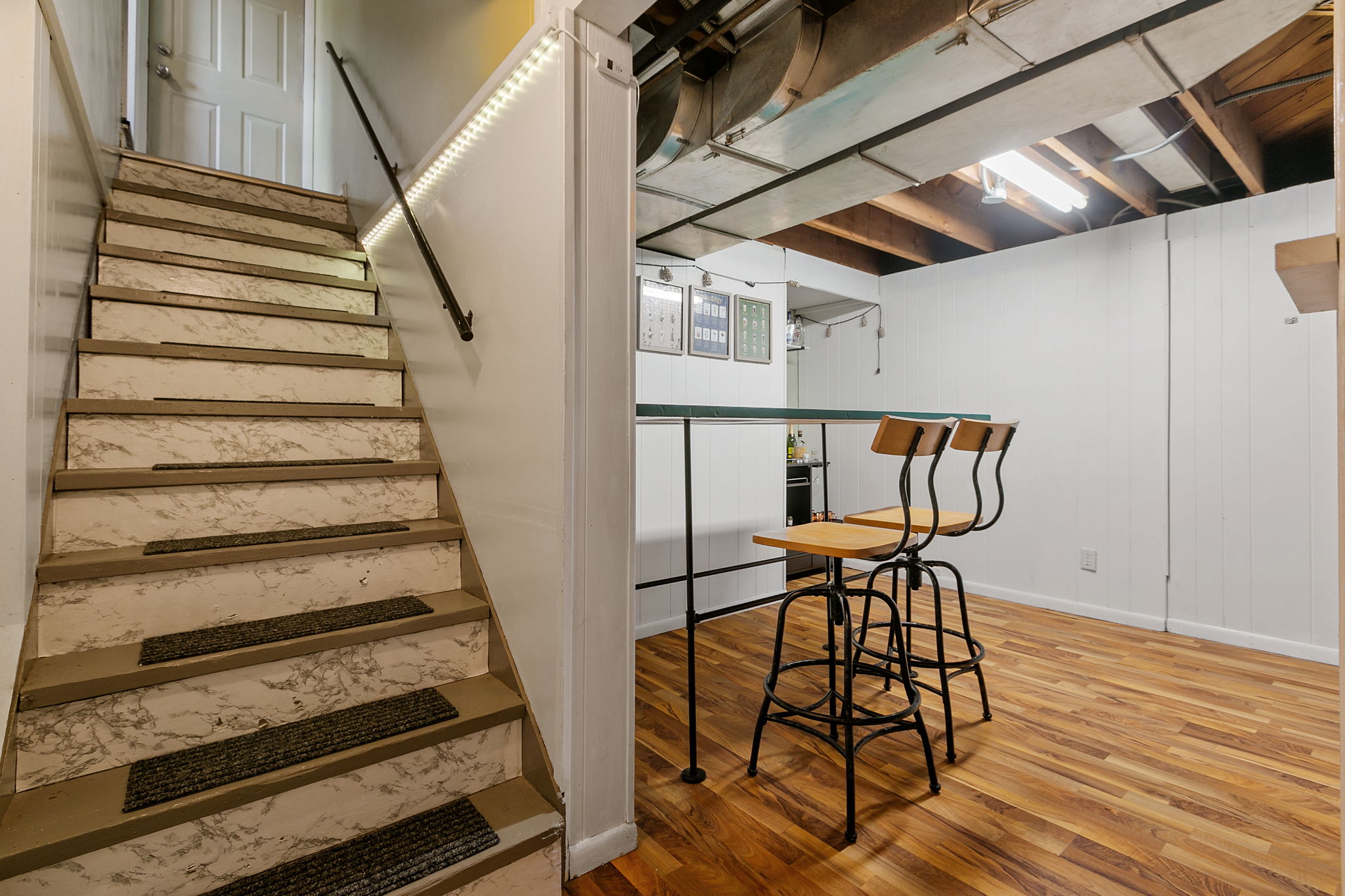 The basement at 5549 27th Avenue S has a ceiling height of 7' 3", making it the perfect equity-building opportunity for the next owner who wants to fully finish the space.