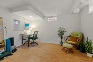 In the basement flex room at 5549 27th Avenue S, minor finishing work and an egress window would quickly achieve a legal 4th bedroom.