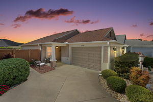 Twilight Front Elevation
