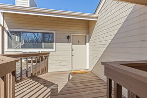 Delightful private deck with inspiring vistas