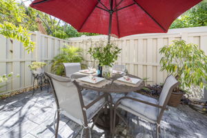 Unit comes with your own fenced, back yard oasis