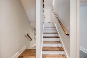 New Staircase With Wood Treads