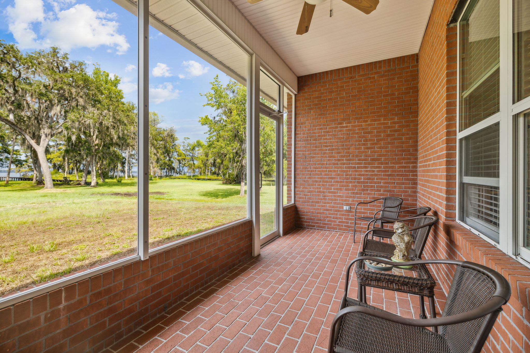 Covered, Screened Rear Patio