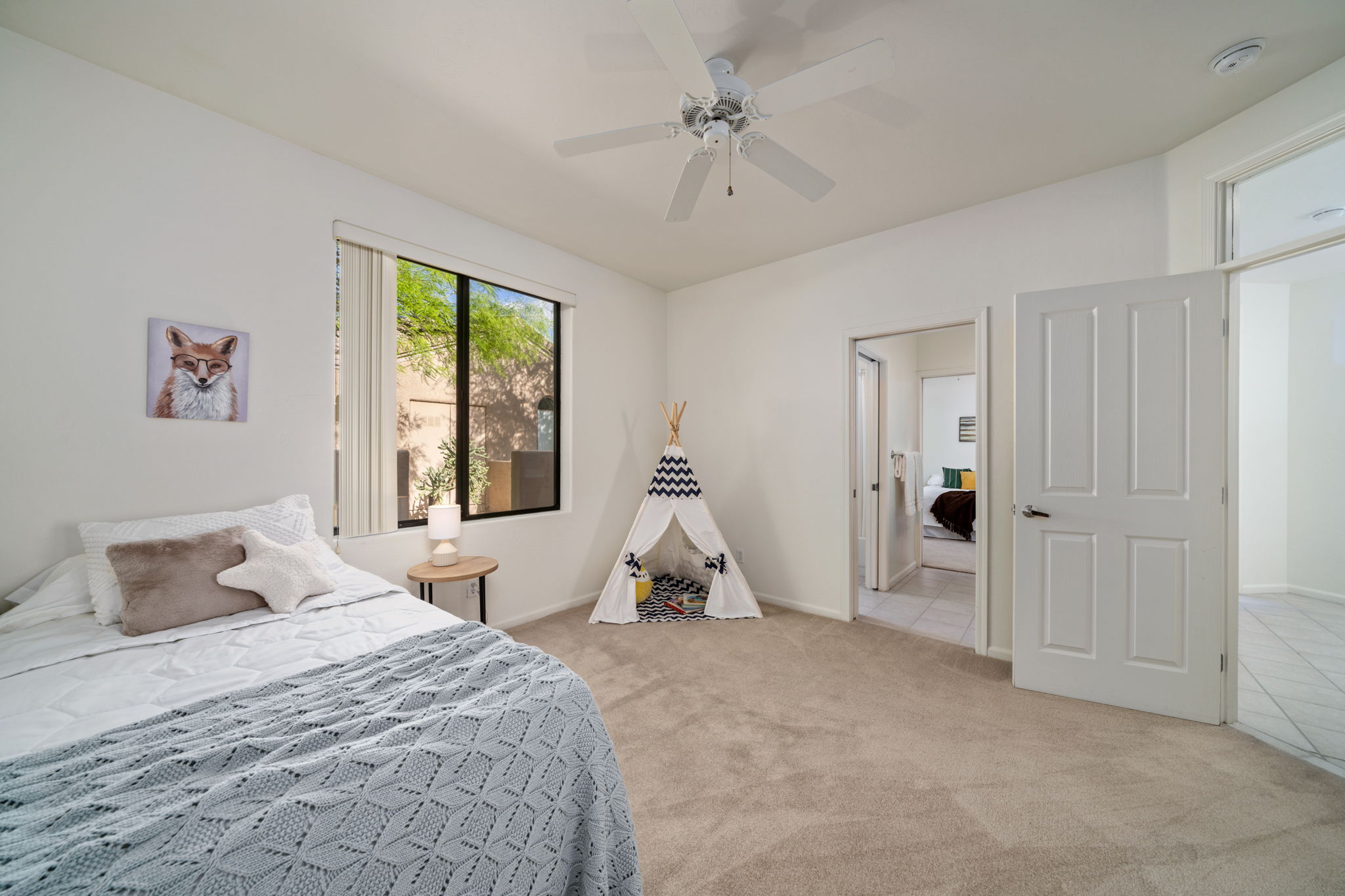 Bedroom 4, view to Jack & Jill bathroom