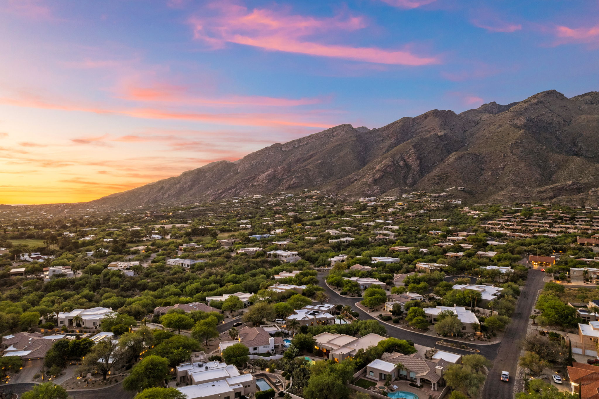 Aerial Catalina Foothills