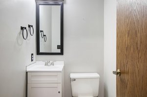 half bath off Garage