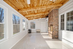 Another view of heated sunroom