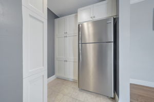 close up fridge cabinets