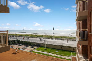 View from open window