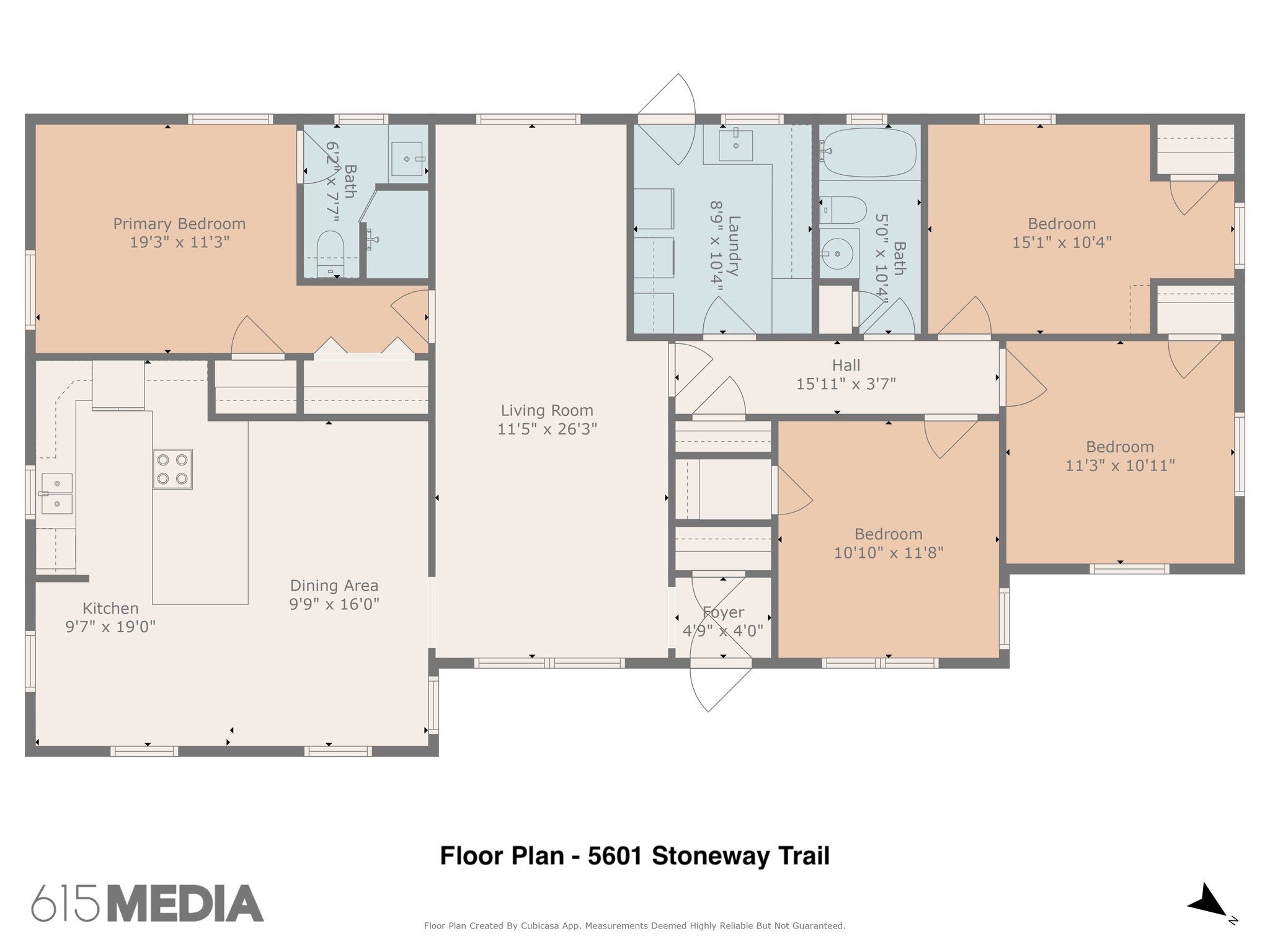 Floor Plan - 5601 Stoneway Trail