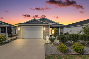 Twilight Front Elevation