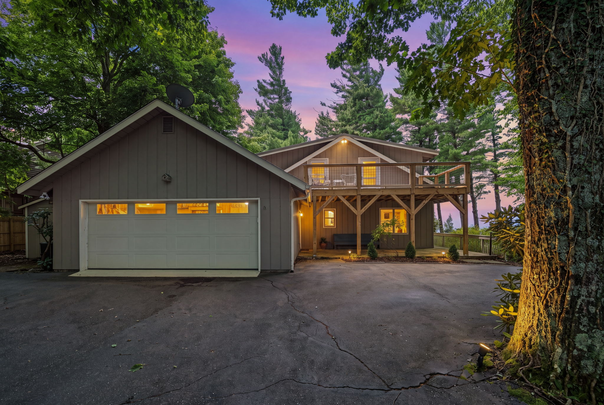 Front of Home - Twilight enhanced