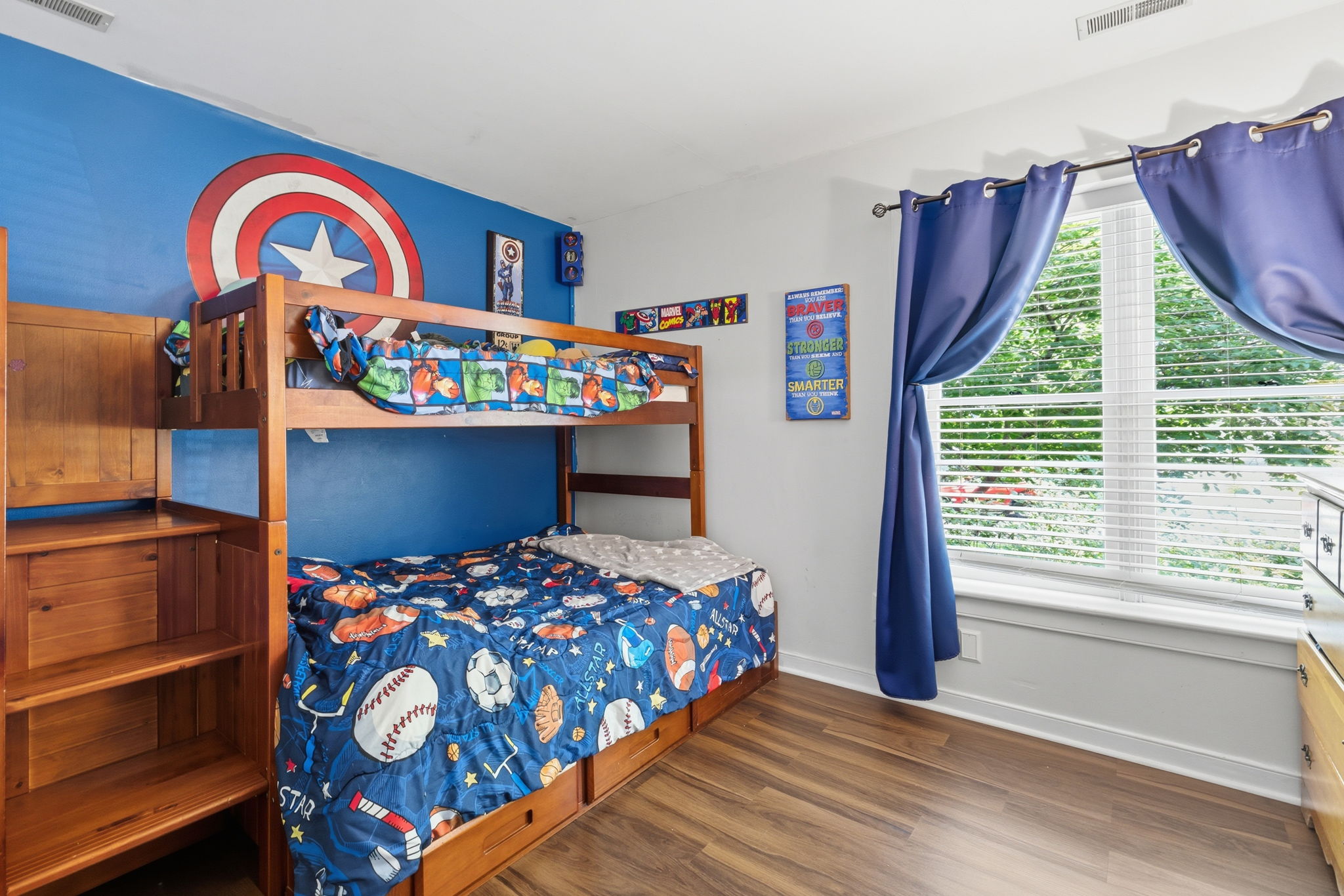 2nd spacious bedroom with nice closet and newer LVP floors.
