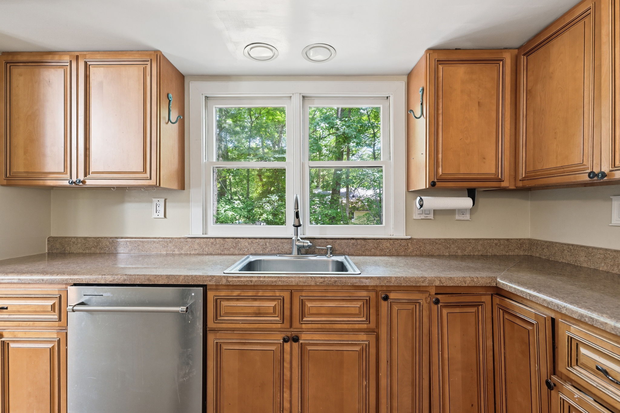 Plenty of cabinet and counter top space!