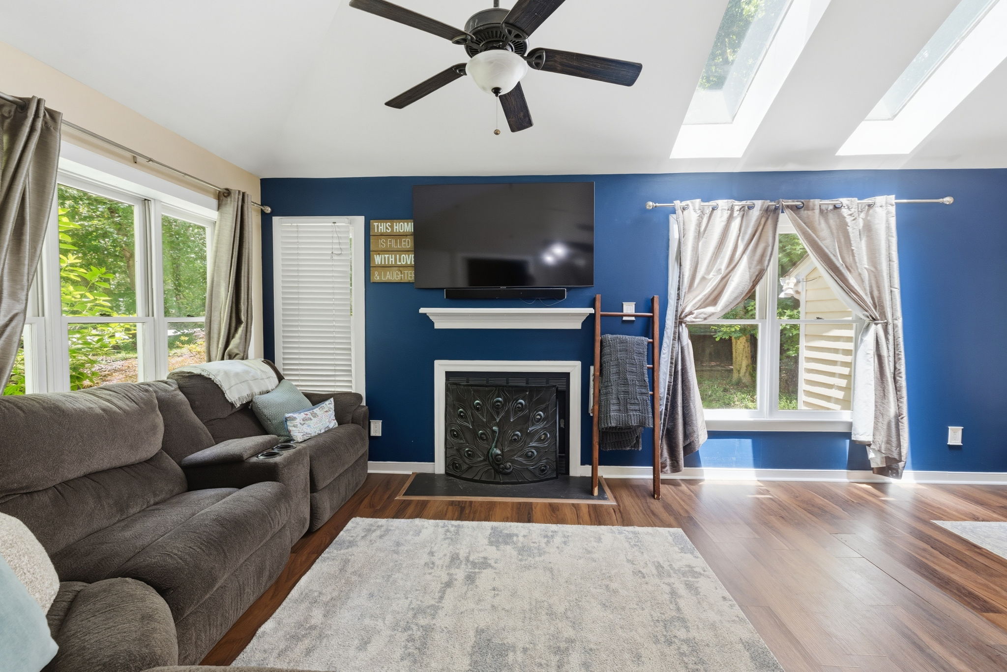 Tons of natural light with 2 skylights!
