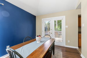 Newer LVP flooring throughout dining room.