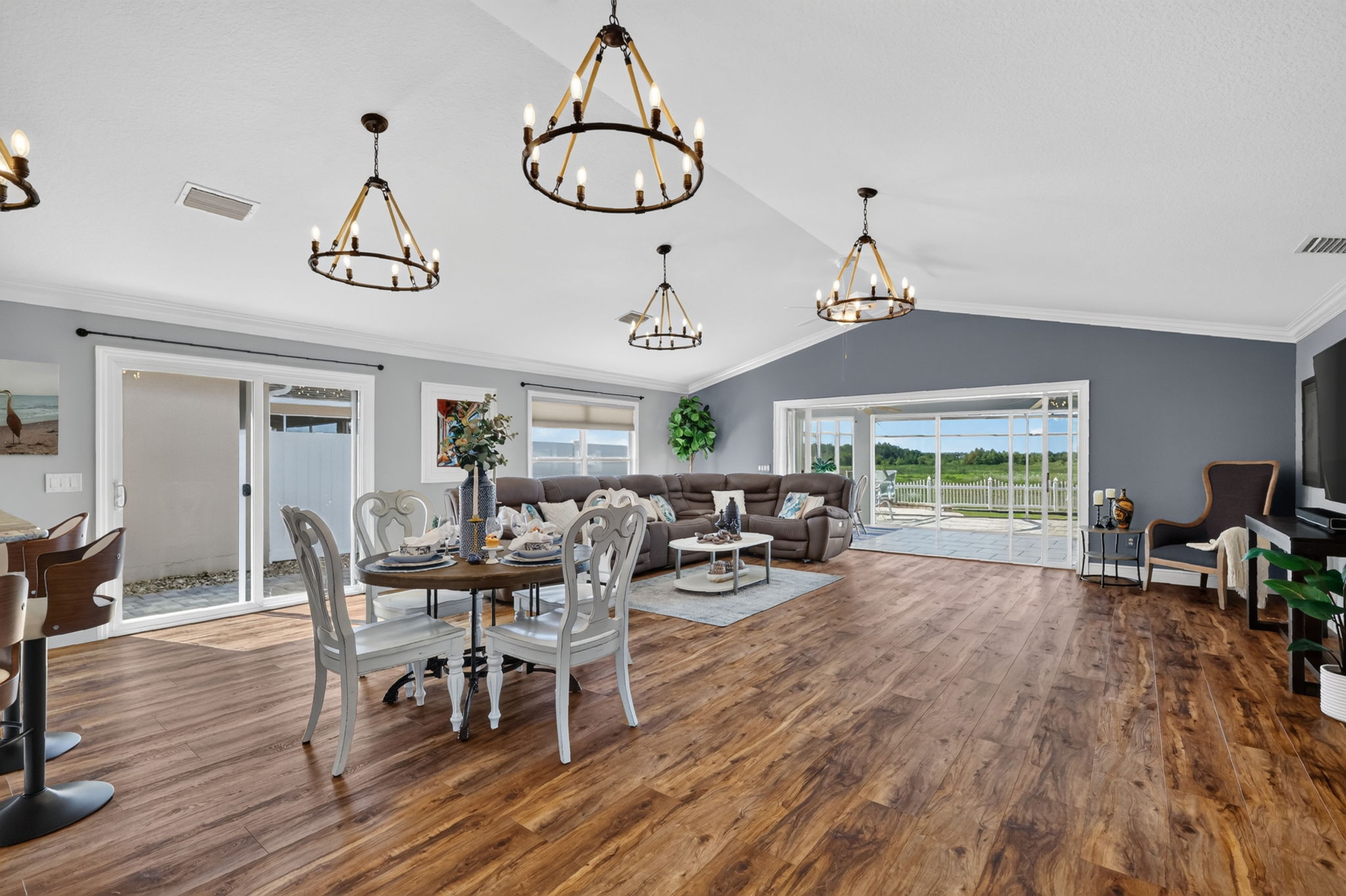 Dining and Living Rooms