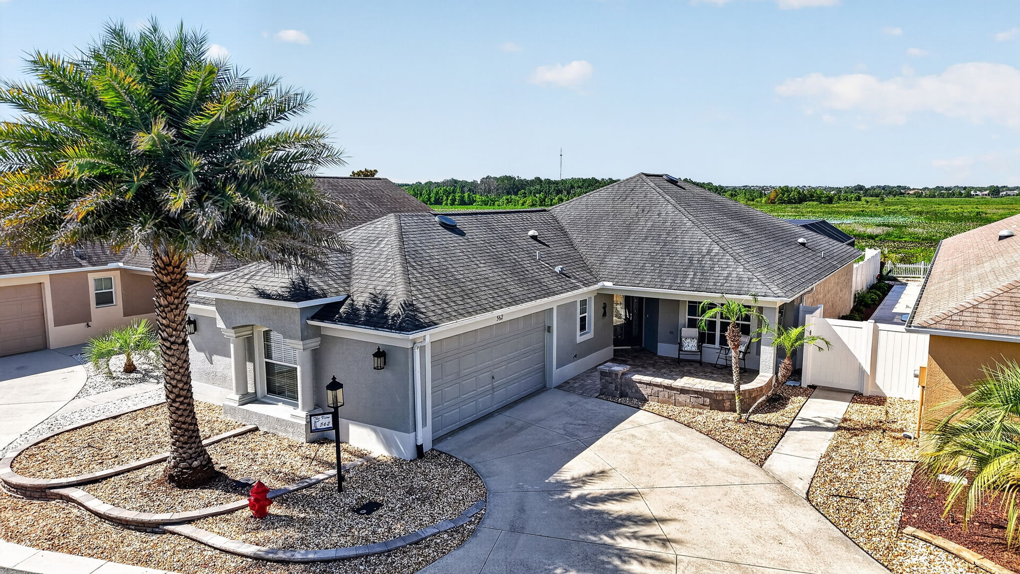 Aerial Front Elevation with WATER FRONT VIEWS!