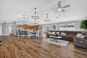 Living, Dining, and Kitchen