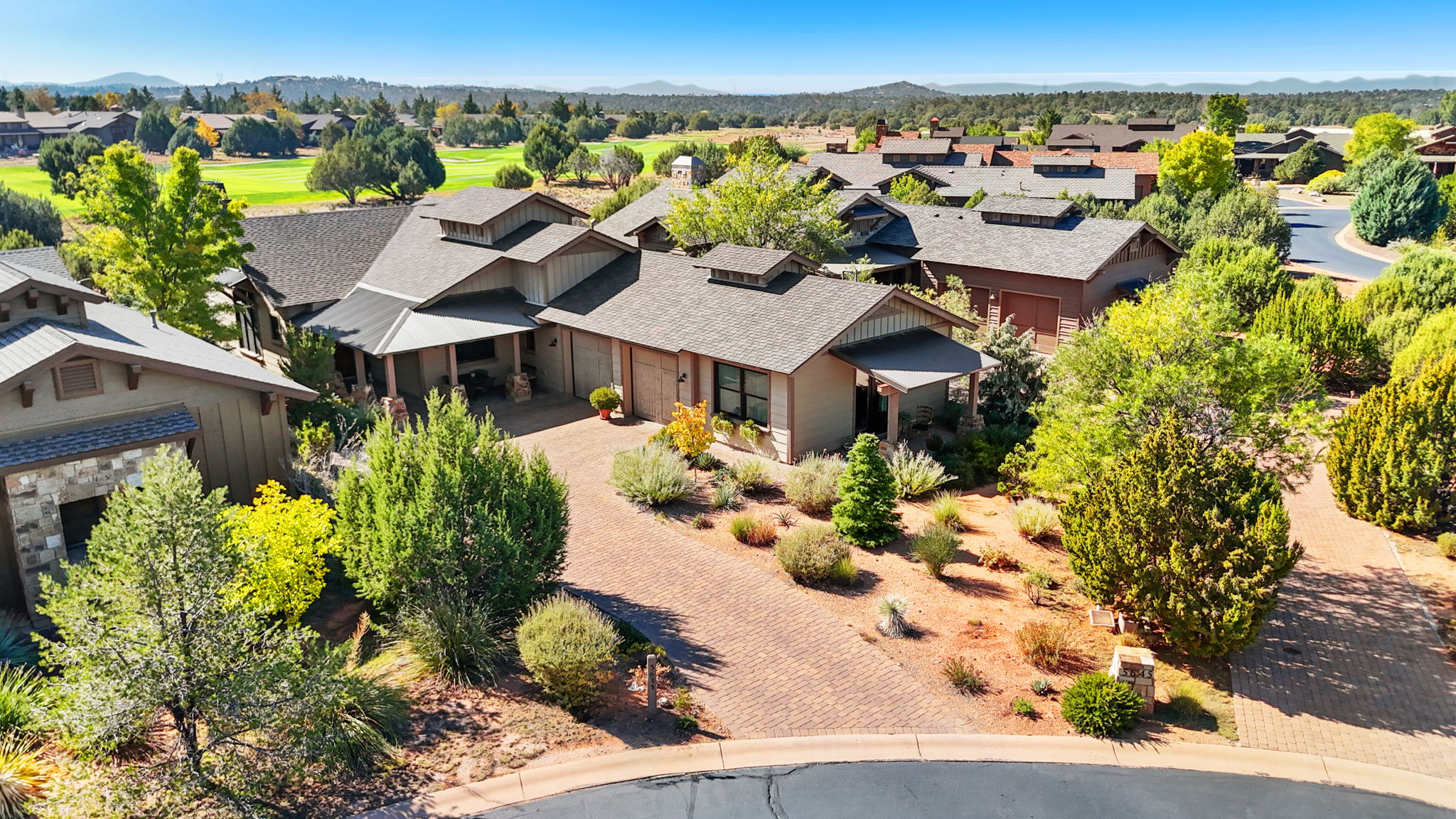 Aerial Front- 2 car garage