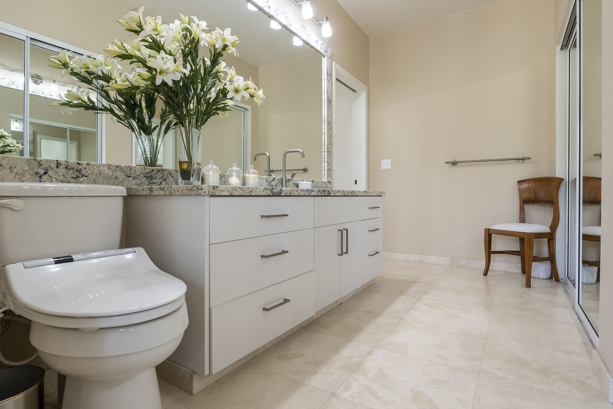 Master Bath: HIS vanity area+closet