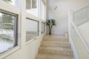 Stairwell to the upstairs XXL ensuite
