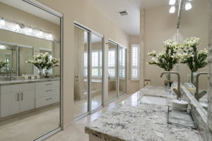 Master Bath: HER vanity area+closet
