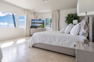 Master Bedroom with amazing left to right ocean views