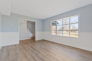 Spacious dining with abundant natural light.