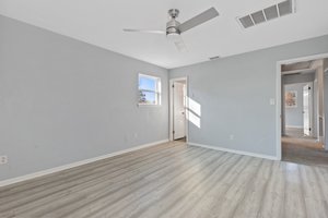 Primary Bedroom - Large & Peaceful.