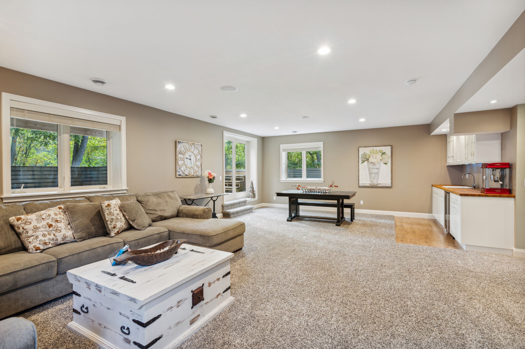 Basement family room