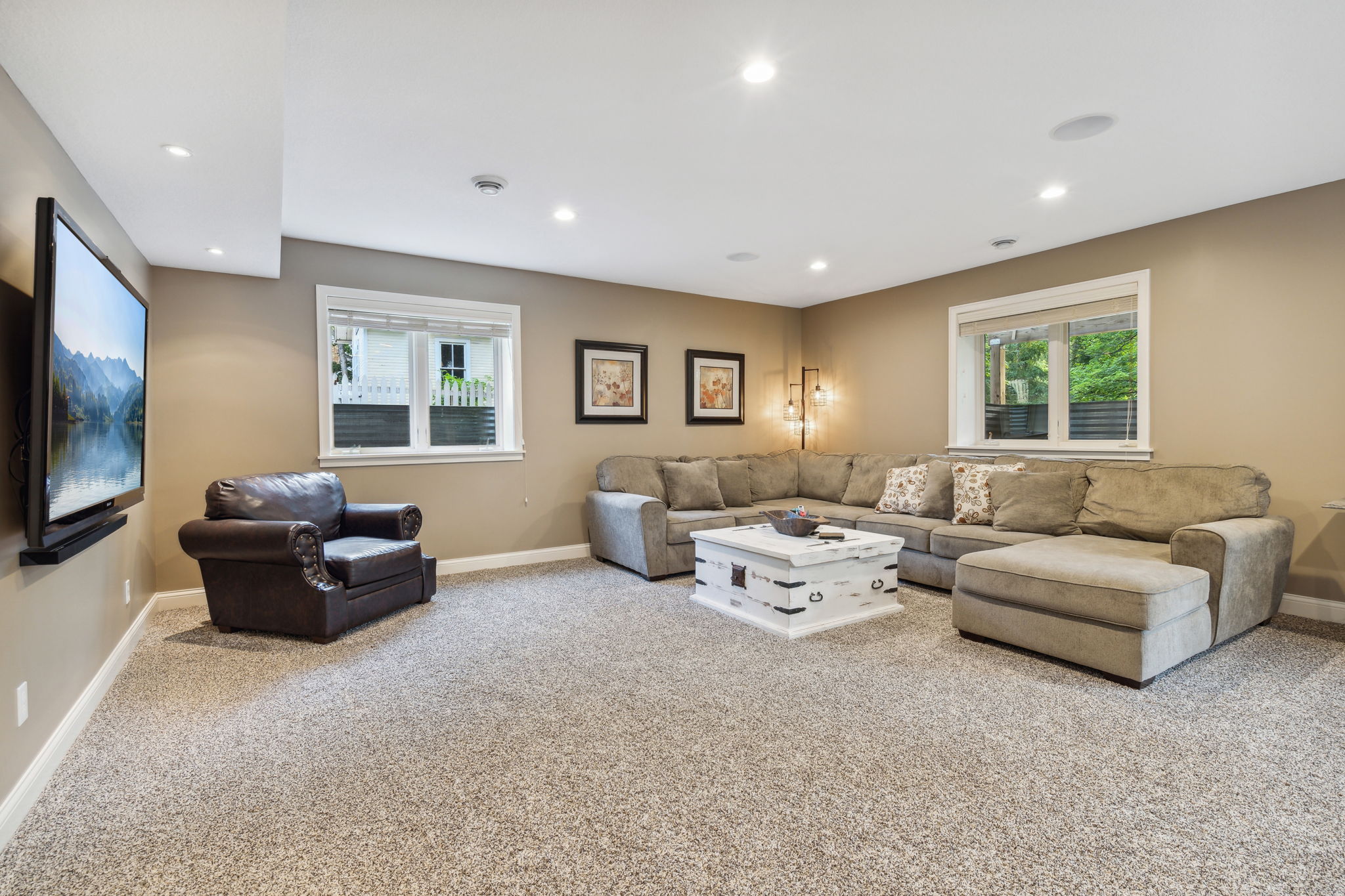 Basement family room