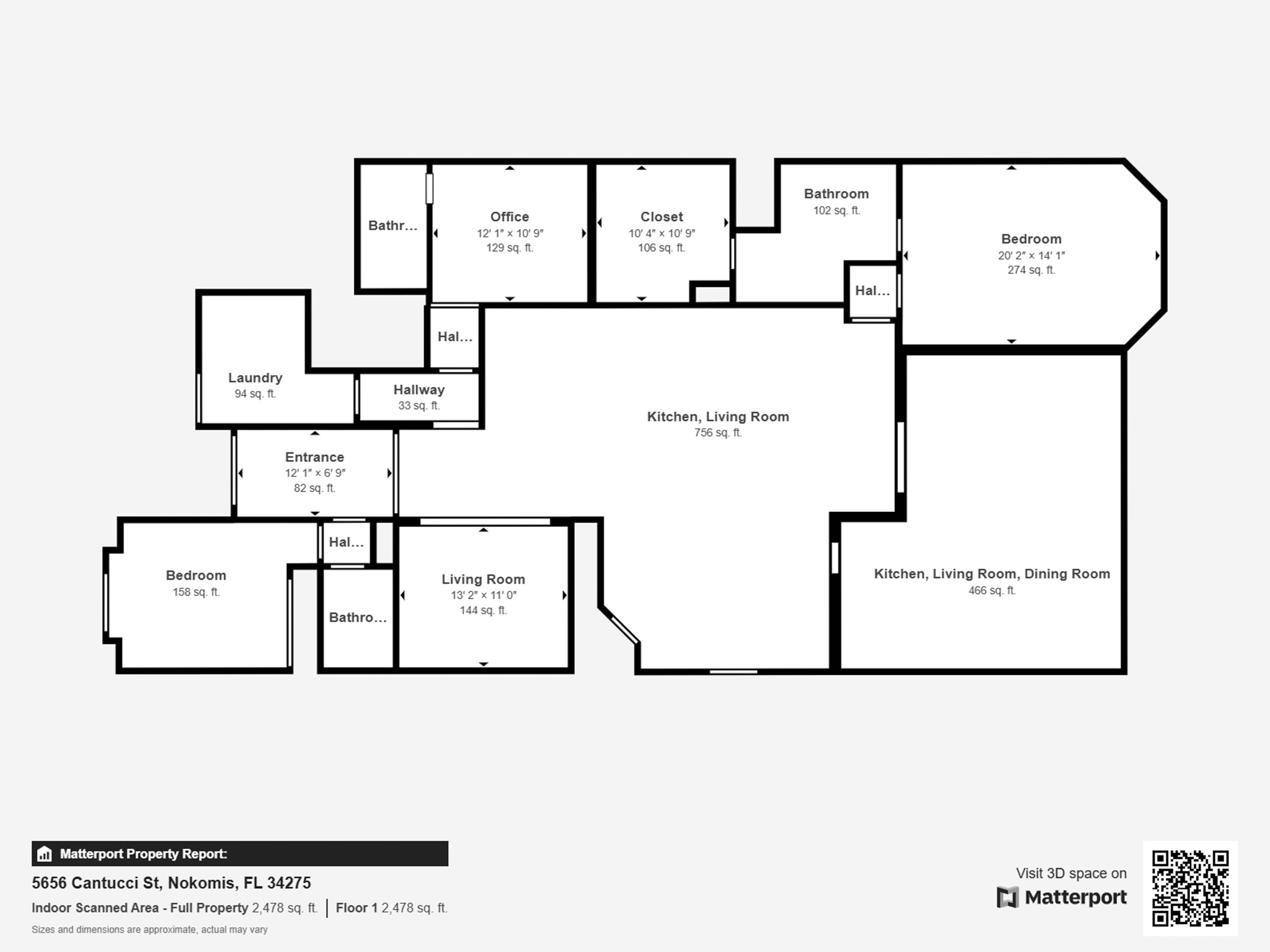 Measurements - 5656 Cantucci St