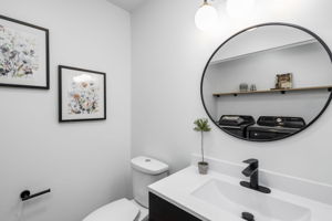 Main floor half bath
