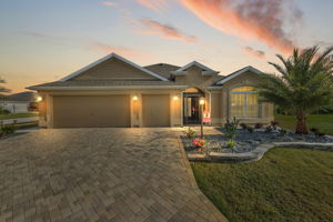 Twilight Front Elevation