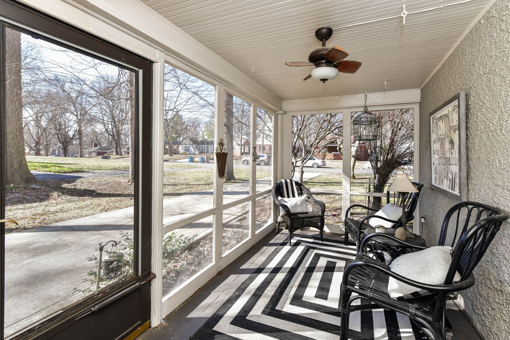 Screened patio