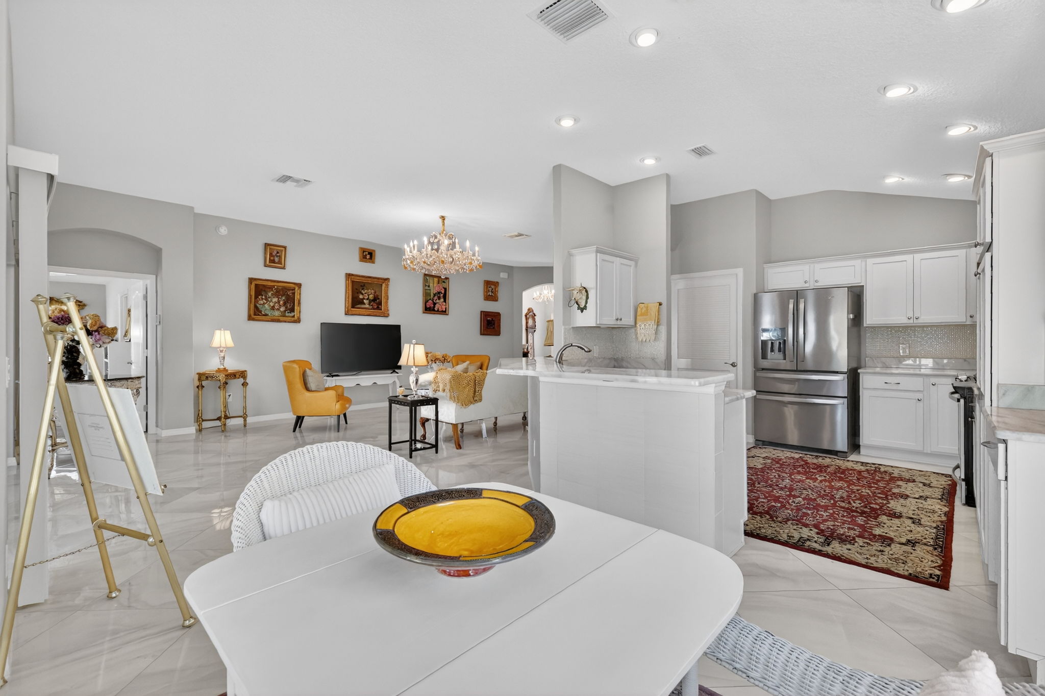 Living, Dining, and Kitchen