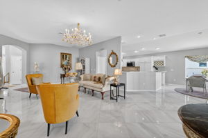 Living, Dining, and Kitchen