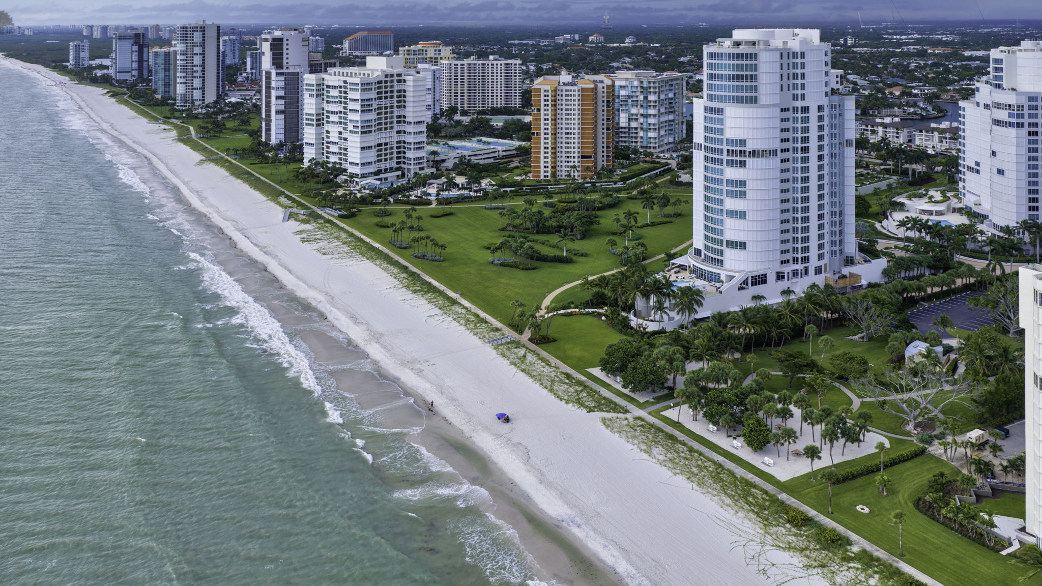 Moorings Park Beach Aerial