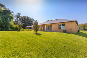 Large backyard