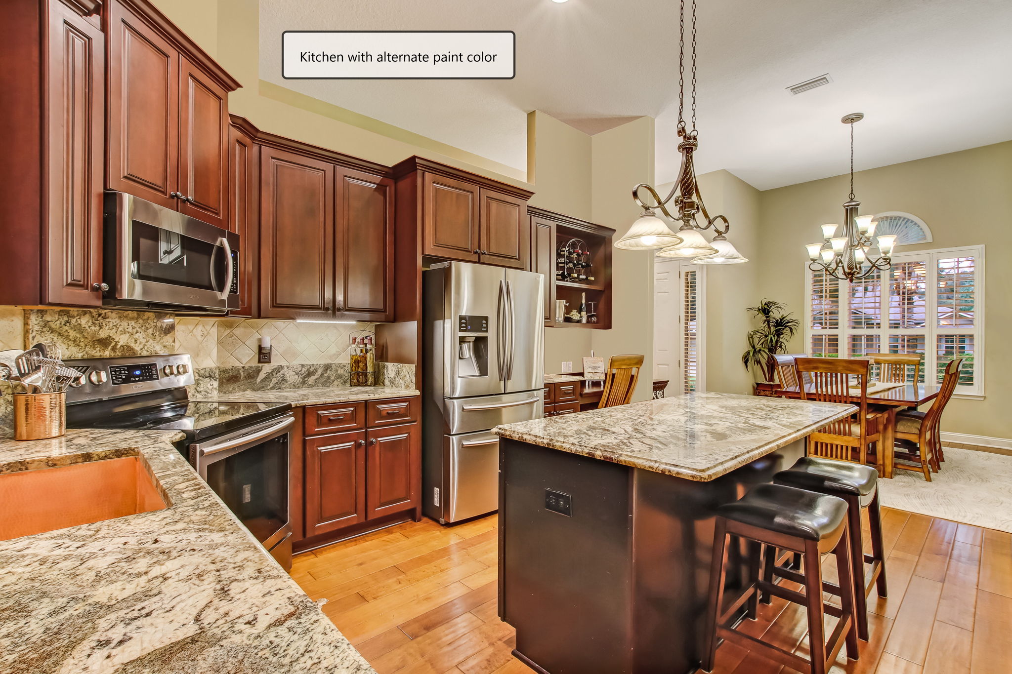 Kitchen features high grade granite, cabinets and fixtures