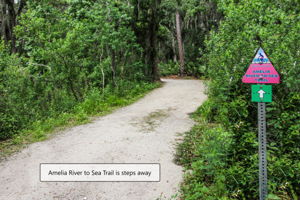 Enjoy quick access to a 2-mile beach trail