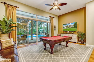 Family room flows seamlessly to outdoor living