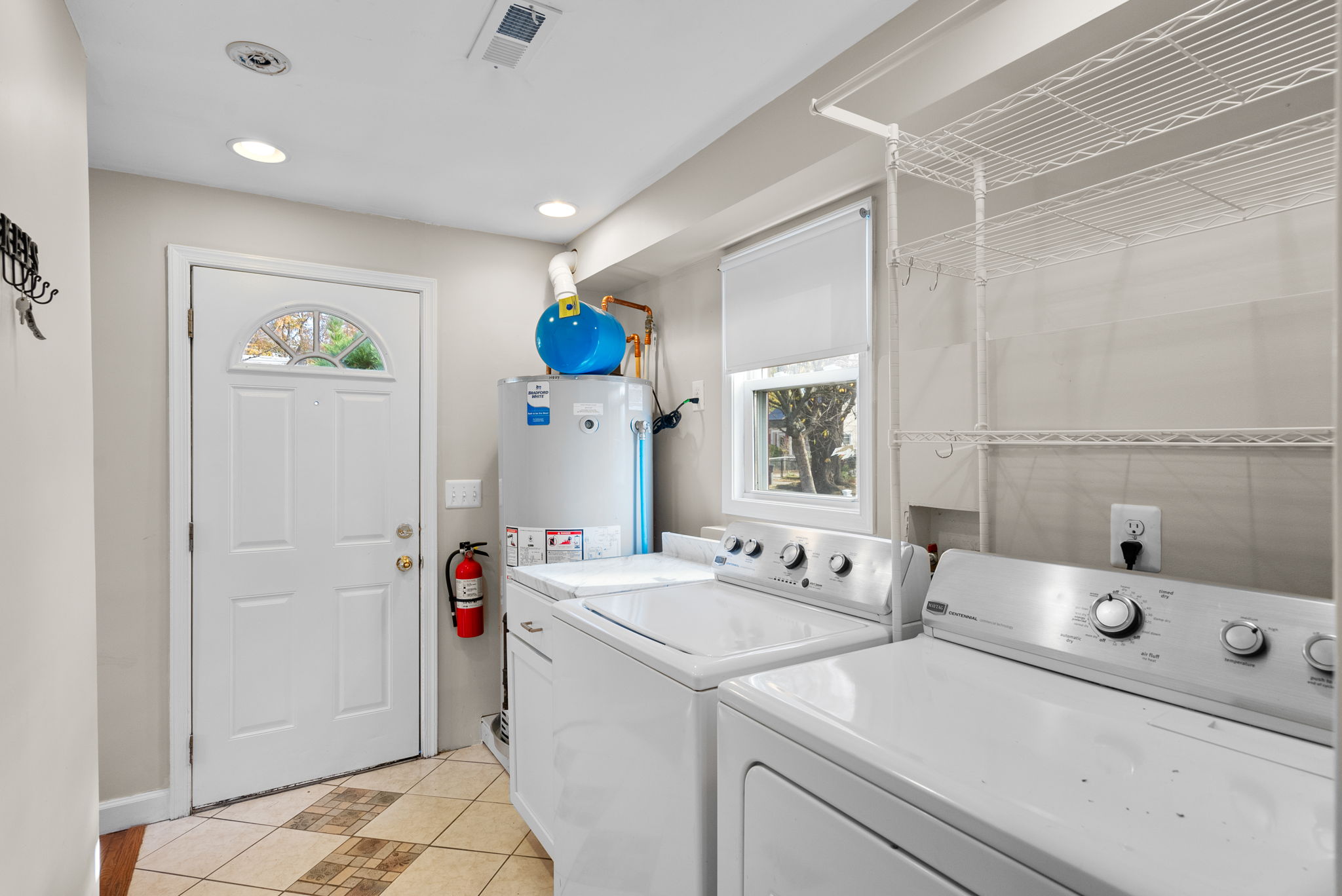 Laundry Room and Rear Exit