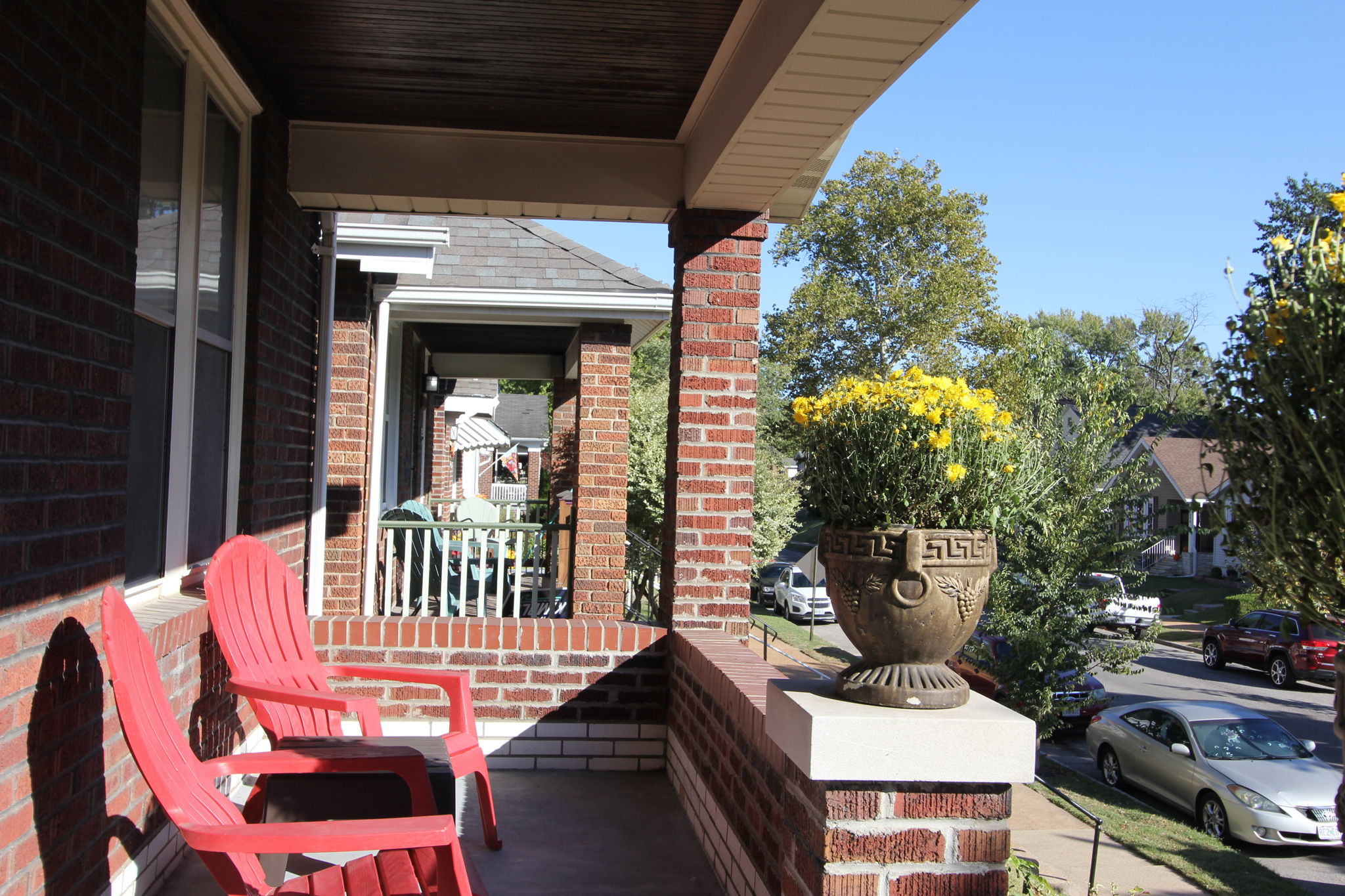 Front porch on south side