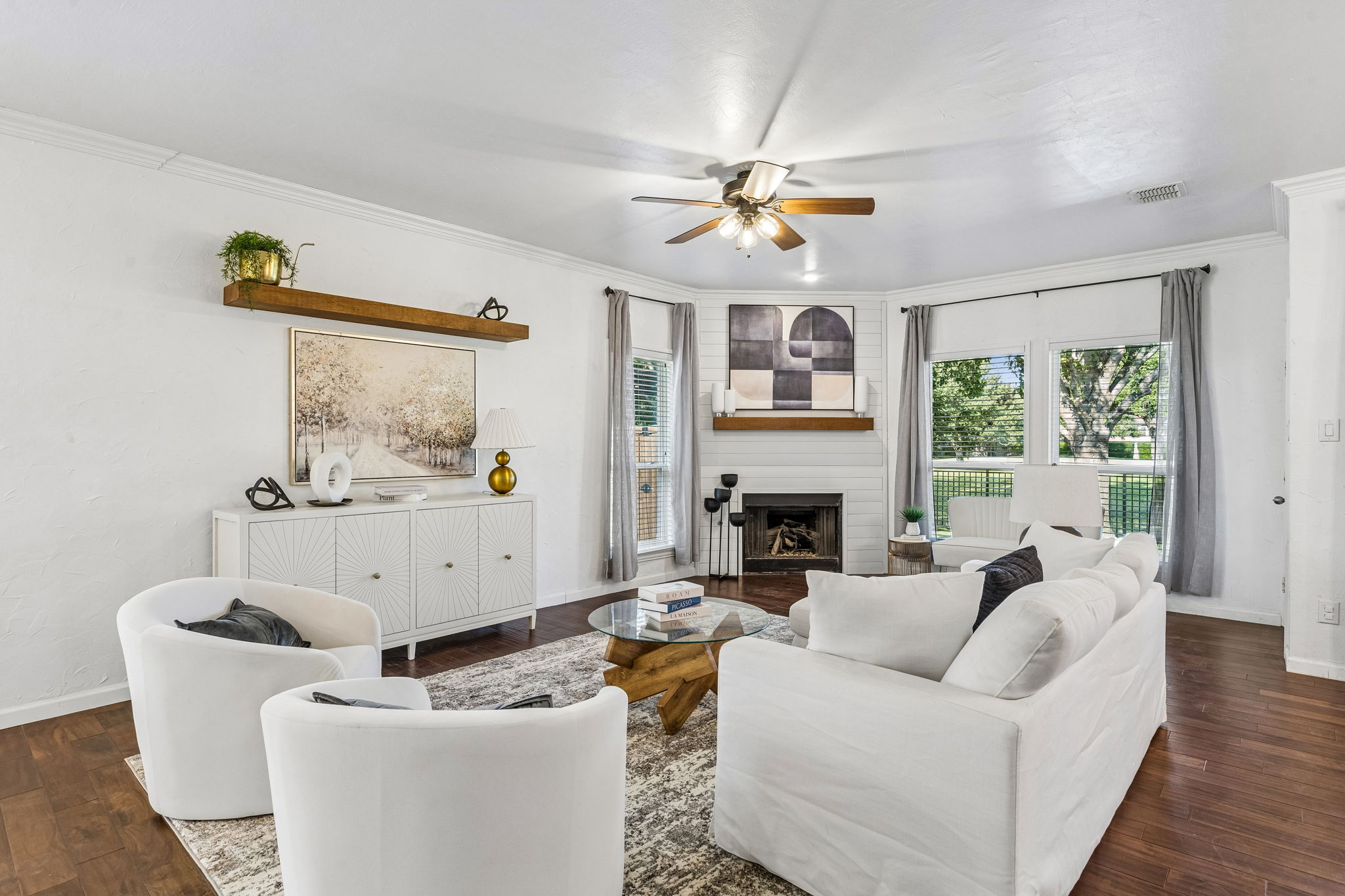 Open Floor Plan with Green View living