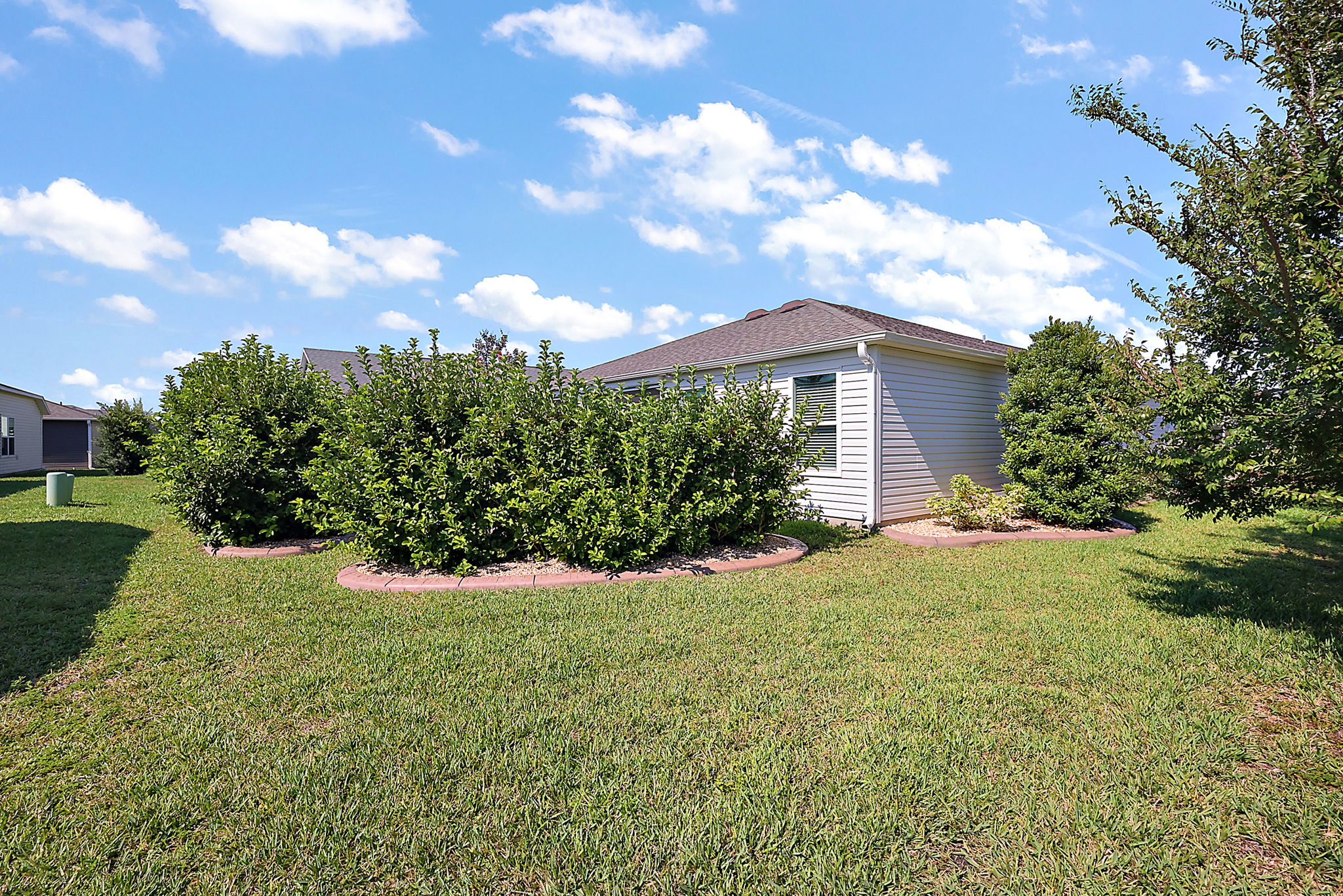 Rear/Side Elevation with Privacy Landscaping