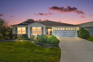 Twilight Front Elevation