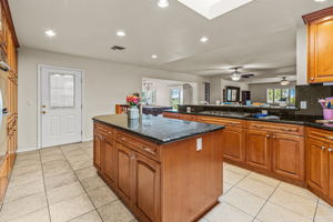 Kitchen w access to carport
